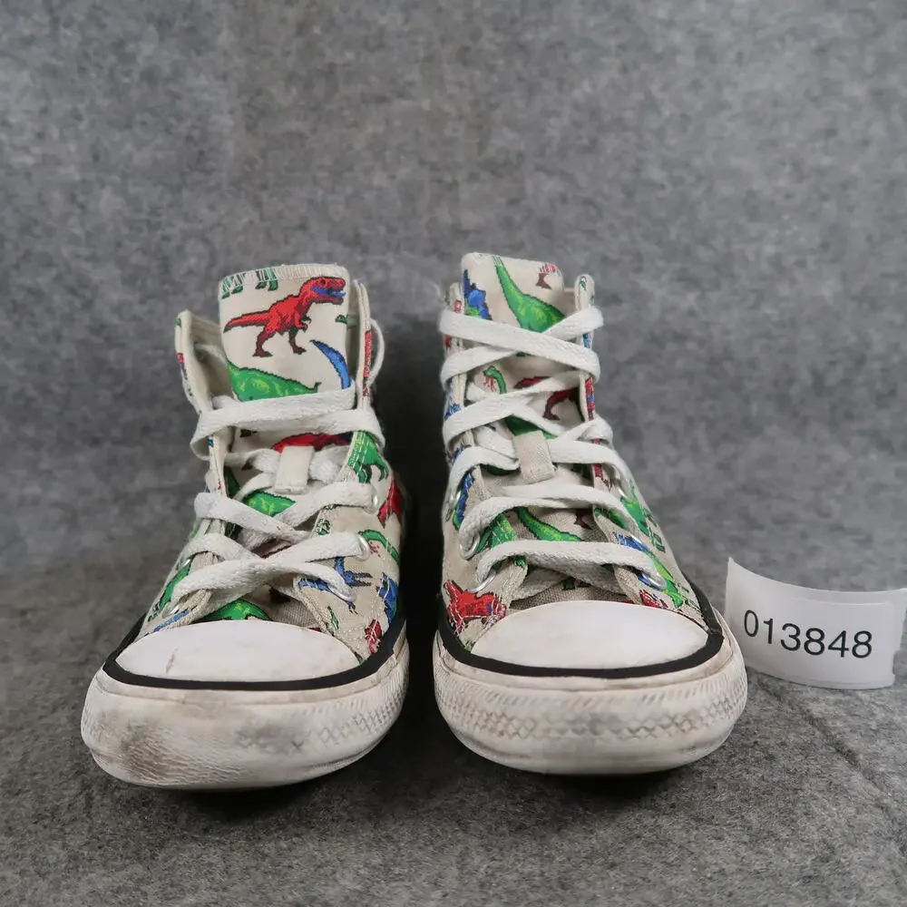 Converse Shoes Junior 1 Chuck Taylor All Star High Top Sneakers Dinosaurs Canvas